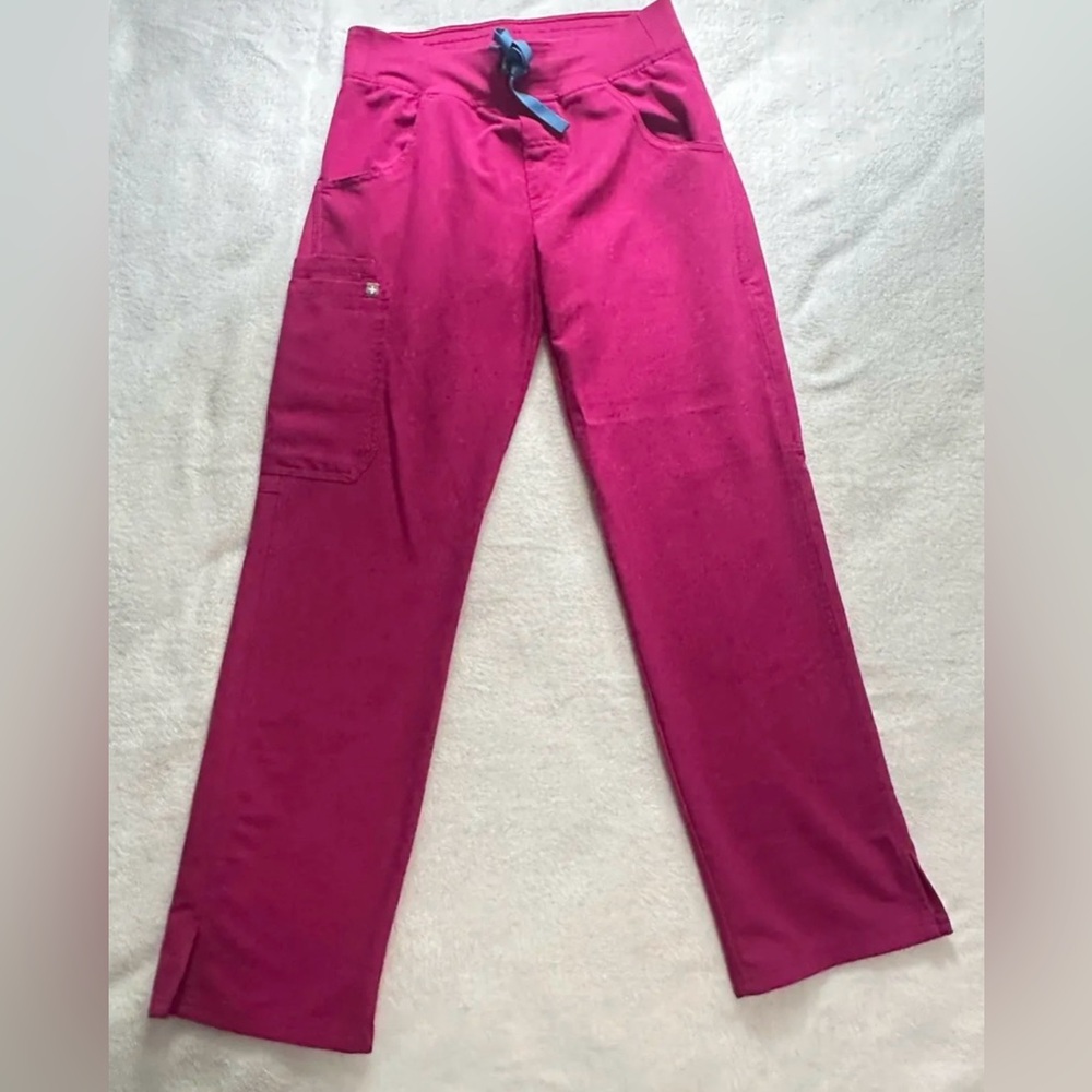 Figs Bright Pink Scrub Pants